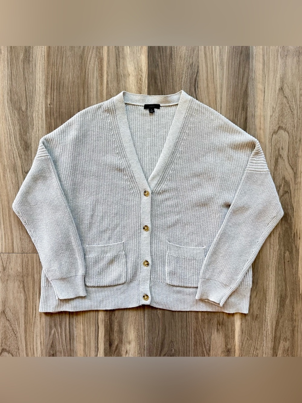 J. Crew Oversized Gray Cardigan Size L